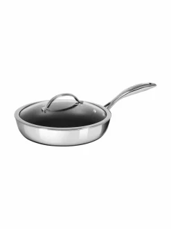 Keitto- & Paistoastiat|Scanpan Sauté HaptIQ -haudutuspannu kannella, 28 cm STEEL