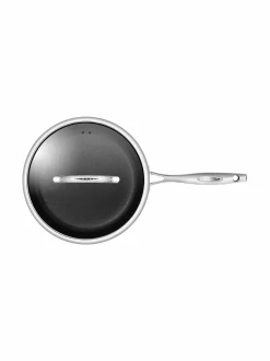 Keitto- & Paistoastiat|Scanpan Sauté HaptIQ -haudutuspannu kannella, 28 cm STEEL