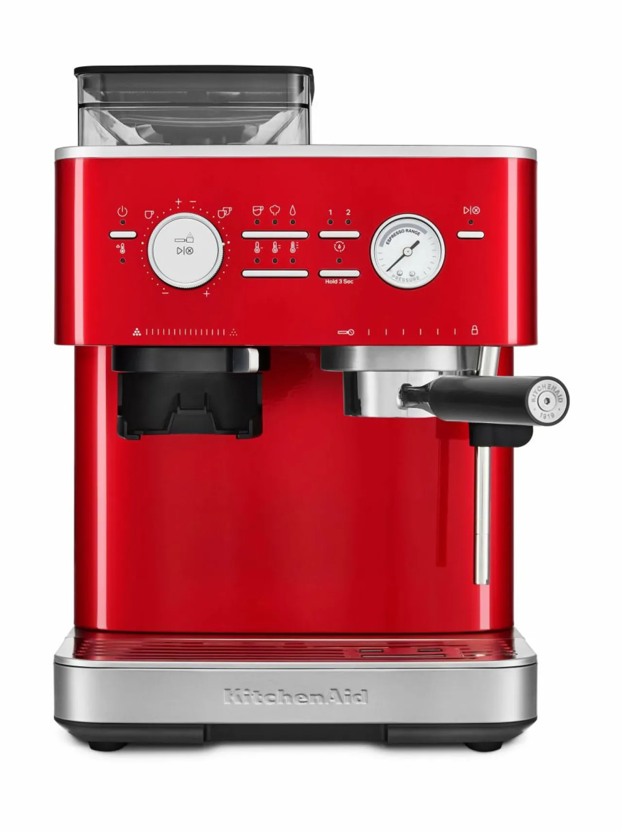 Kahvin- & Vedenkeittimet|KitchenAid Semi Auto Espresso KES6551 -puoliautomaattinen espressokone kahvimyllyllä CANDY APPLE