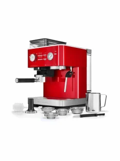 Kahvin- & Vedenkeittimet|KitchenAid Semi Auto Espresso KES6551 -puoliautomaattinen espressokone kahvimyllyllä CANDY APPLE