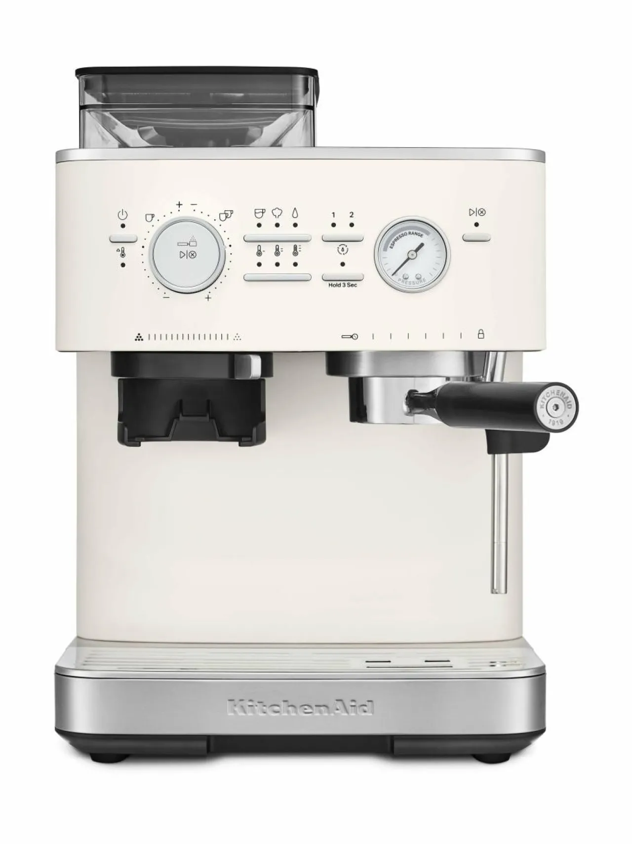 Kahvin- & Vedenkeittimet|KitchenAid Semi Auto Espresso KES6551 -puoliautomaattinen espressokone kahvimyllyllä PORCELAIN WHITE
