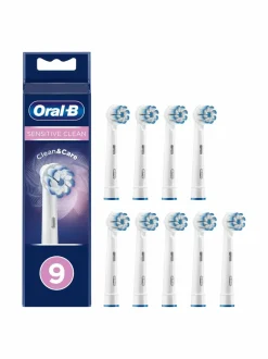 Hampaidenhoito|Oral-B Sensitive Clean -harjaspää 9 kpl WHITE