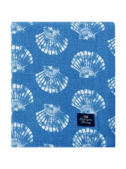 Keittiö- & Kattaustekstiilit|Lexington Shell-pöytäliina BLUE/WHITE
