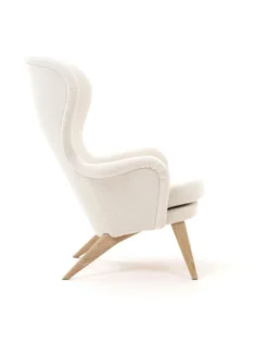 Sohvat & Nojatuolit|Ornäs Siesta lepotuoli - Orsetto kangas, tammijalka VALKOINEN