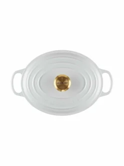 Keitto- & Paistoastiat|Le Creuset Signature Oval -valurautapata 27 cm WHITE