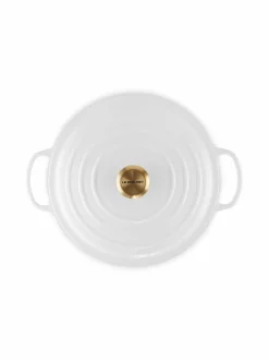 Keitto- & Paistoastiat|Le Creuset Signature Round -valurautapata 28 cm WHITE