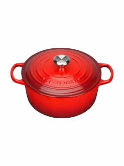 Keitto- & Paistoastiat|Le Creuset Signature-pata, pyöreä 5,3 l PUNAINEN