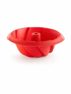 Leivonta|Lékué Silicone Spiral Savarin Mould -vuoka 20 cm RED