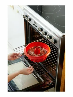 Leivonta|Lékué Silicone Spiral Savarin Mould -vuoka 20 cm RED