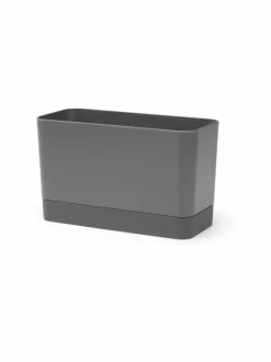 Keittiötarvikkeet|Brabantia Sink Organiser -säilytysteline valutusalustalla DARK GREY