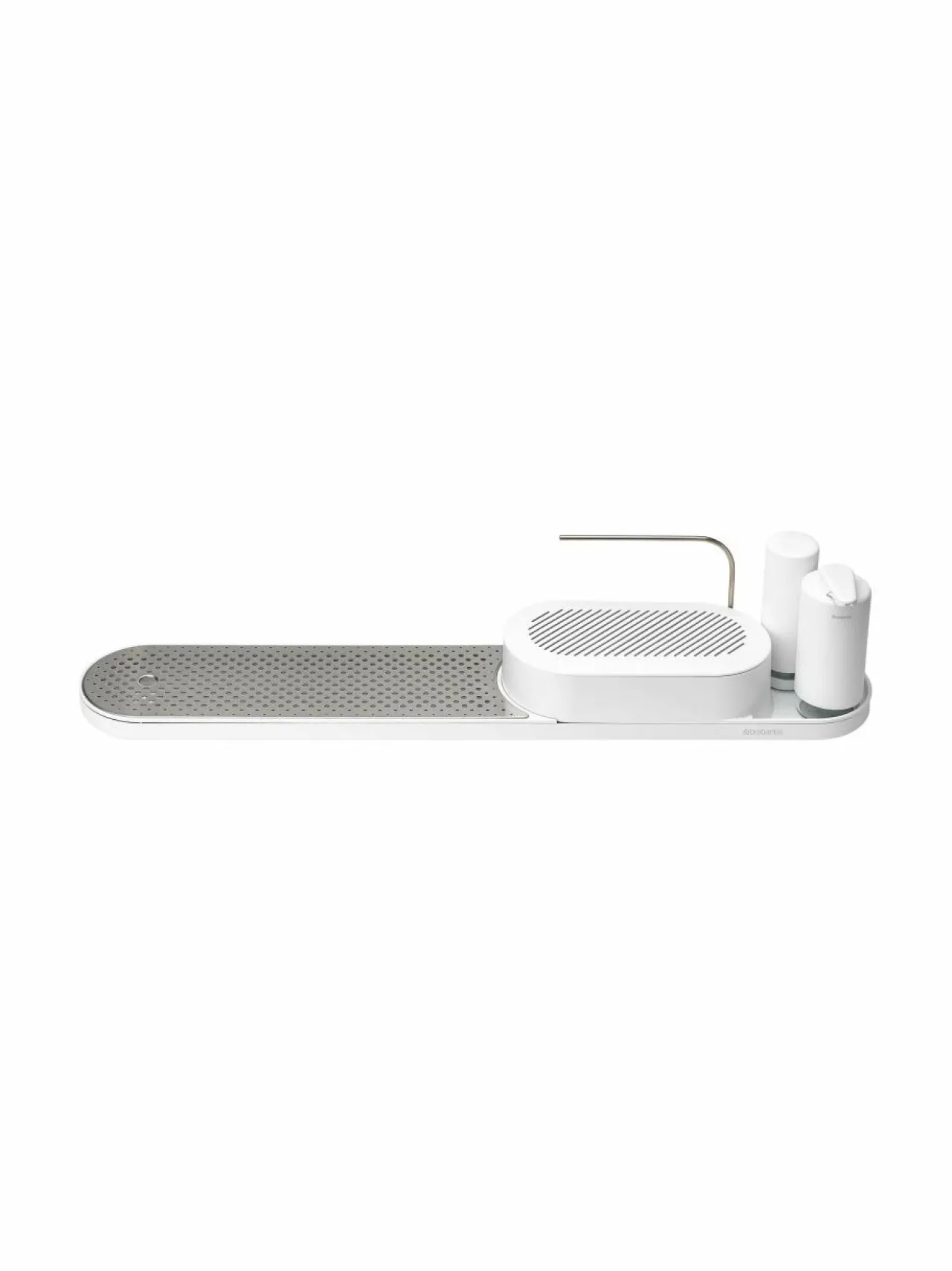 Keittiötarvikkeet|Brabantia SinkStyle Organiser -tiskipöytäsetti 3-osainen WHITE MINERAL FRESH WHITE