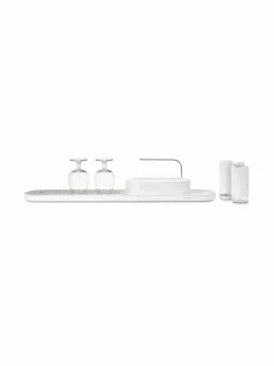 Keittiötarvikkeet|Brabantia SinkStyle Organiser -tiskipöytäsetti 3-osainen WHITE MINERAL FRESH WHITE