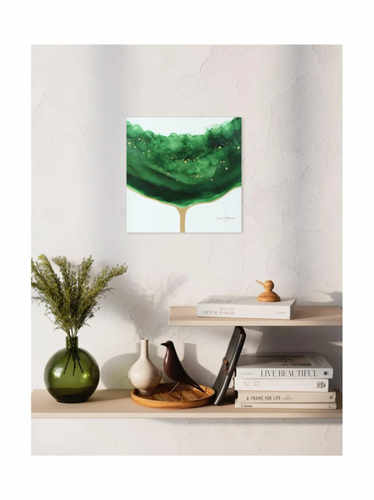 Taulut & Julisteet|KaikuArt Smaragdi FREESIA VIHREÄ