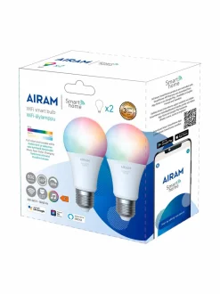 Lamput|Airam SmartHome Smart A60 -älylamppu 2 kpl/ pkt WHITE