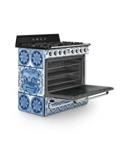 Liedet Ja Liesituulettimet|Smeg Dolce & Gabbana Blu Mediterraneo TR90DGME9 kaasuliesi
