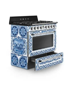 Liedet Ja Liesituulettimet|Smeg Dolce & Gabbana Blu Mediterraneo TR90DGME9 kaasuliesi
