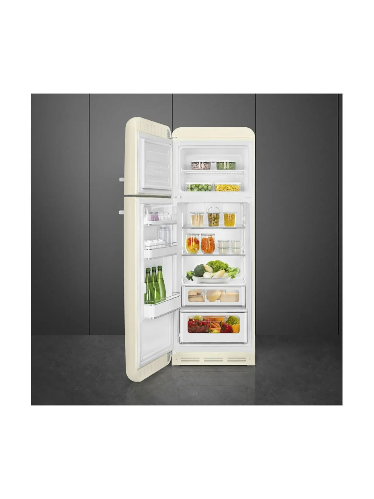 Jääkaapit Ja Pakastimet|Smeg FAB30LCR5 Jääkaappi, kermanvalkoinen vasenkätinen