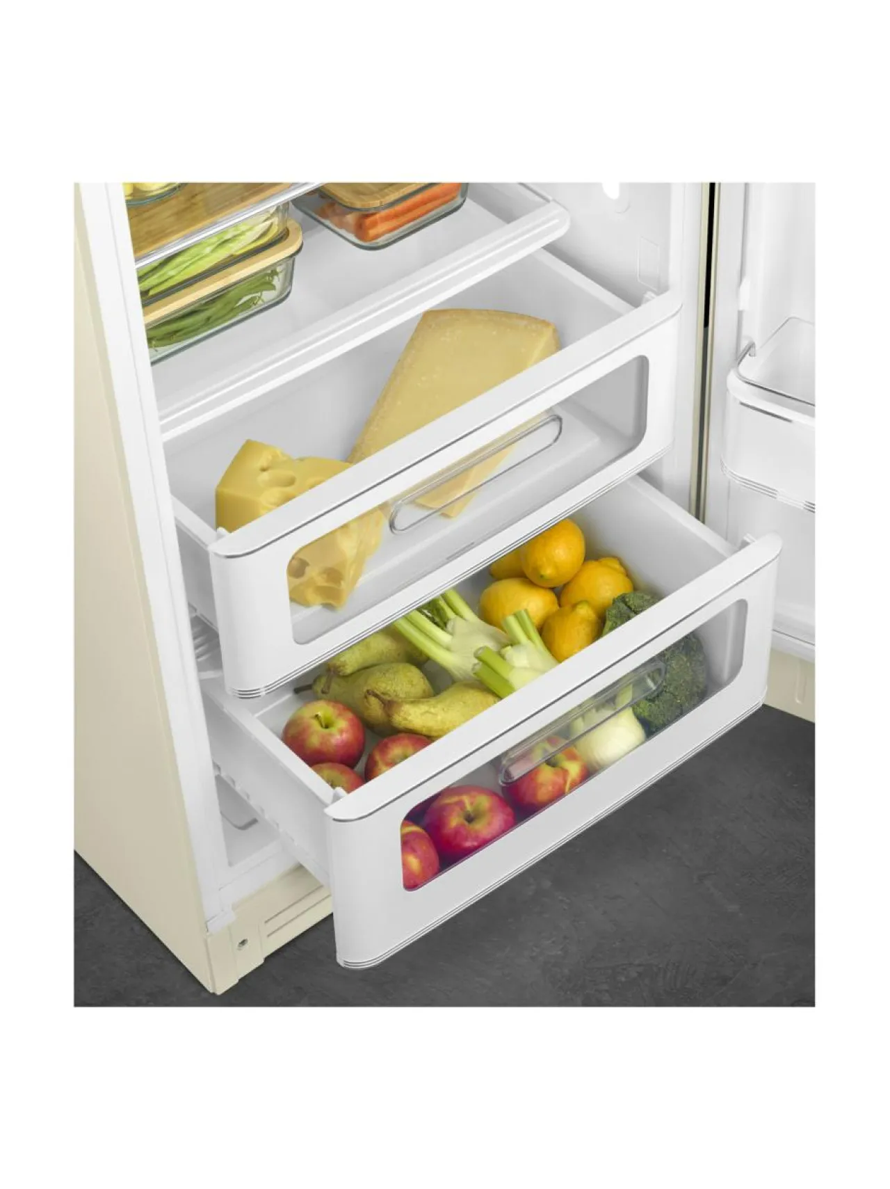 Jääkaapit Ja Pakastimet|Smeg FAB28RCR5 Jääkaappi, kerma oikeakätinen