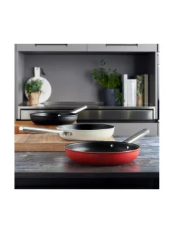 Keitto- & Paistoastiat|Smeg paistinpannu, punainen 28cm