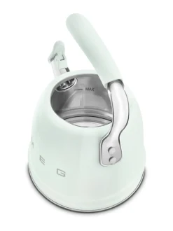 Tee, Kahvi & Vesi|Smeg viheltävä vesipannu WKF01PG, pastellinvihreä