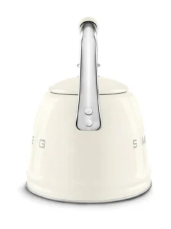 Tee, Kahvi & Vesi|Smeg viheltävä vesipannu WKF01CR, kermanvalkoinen