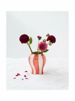 Koriste-Esineet|HAY Sobremesa Stripe S -maljakko 19 x 22 cm RED