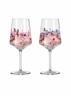 Lasit|Ritzenhoff Sommersonett-viinilasi 2 kpl BLUE, RED, ROSA