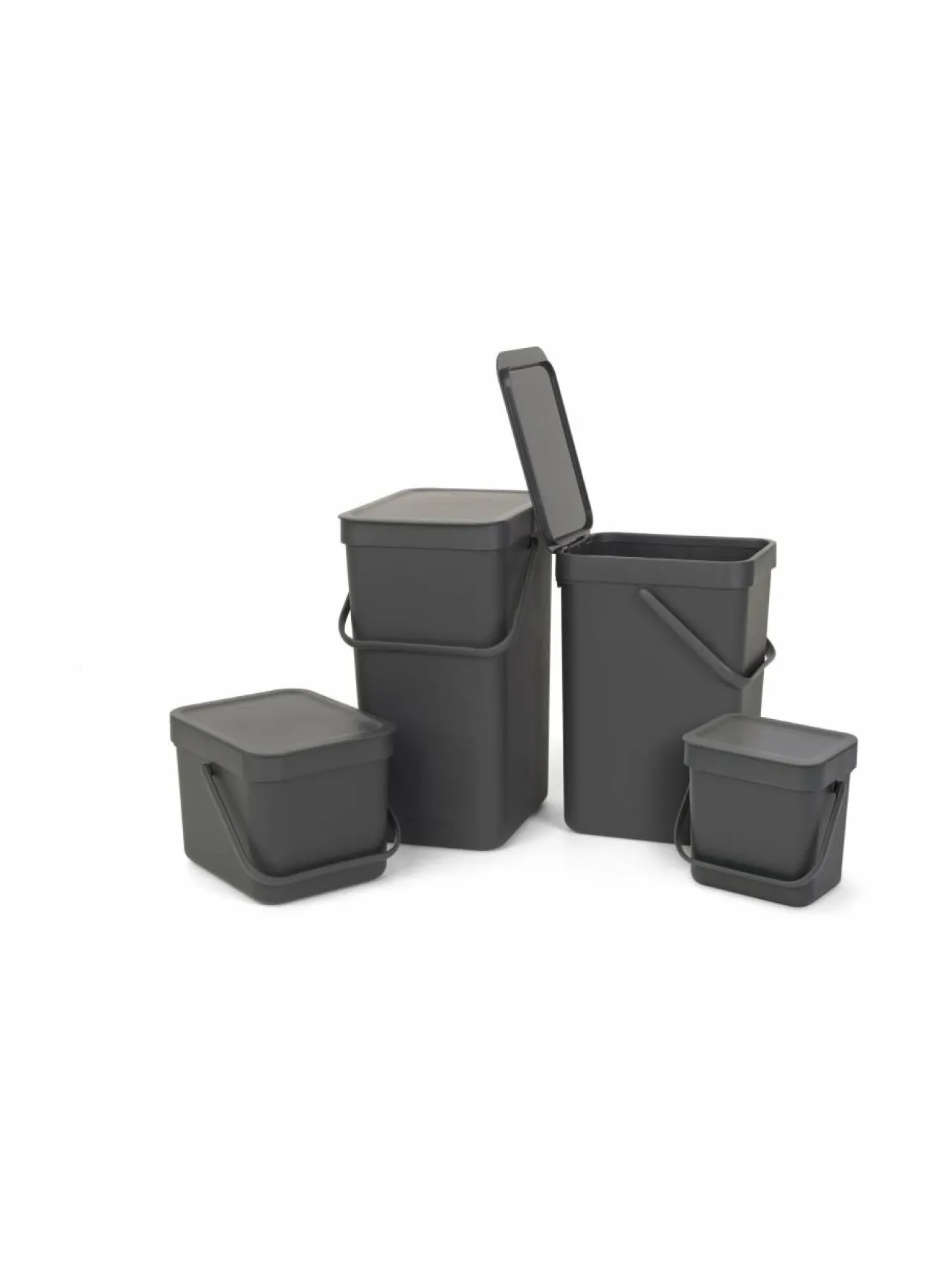 Roskakorit & -Pussit|Brabantia Sort Trash -kierrätysastia 16 l GREY