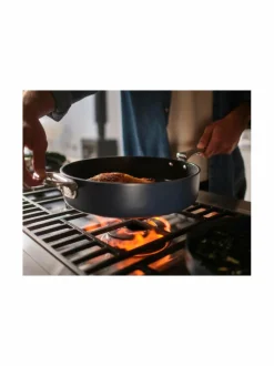 Keitto- & Paistoastiat|Joseph Joseph Space™ Non-stick -keraaminen paistinpannu 5 l GREY