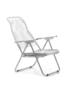 Puutarhakalusteet & Pehmusteet|FIAM Spaghetti aurinkotuoli VALKOINEN