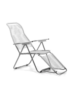 Puutarhakalusteet & Pehmusteet|FIAM Spaghetti aurinkotuoli VALKOINEN