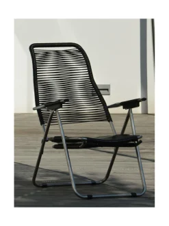 Puutarhakalusteet & Pehmusteet|FIAM Spaghetti aurinkotuoli MUSTA