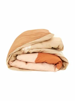 Liinavaatteet|Casa Stockmann Split-pussilakana SAND/ROSY/TERRA COMBO