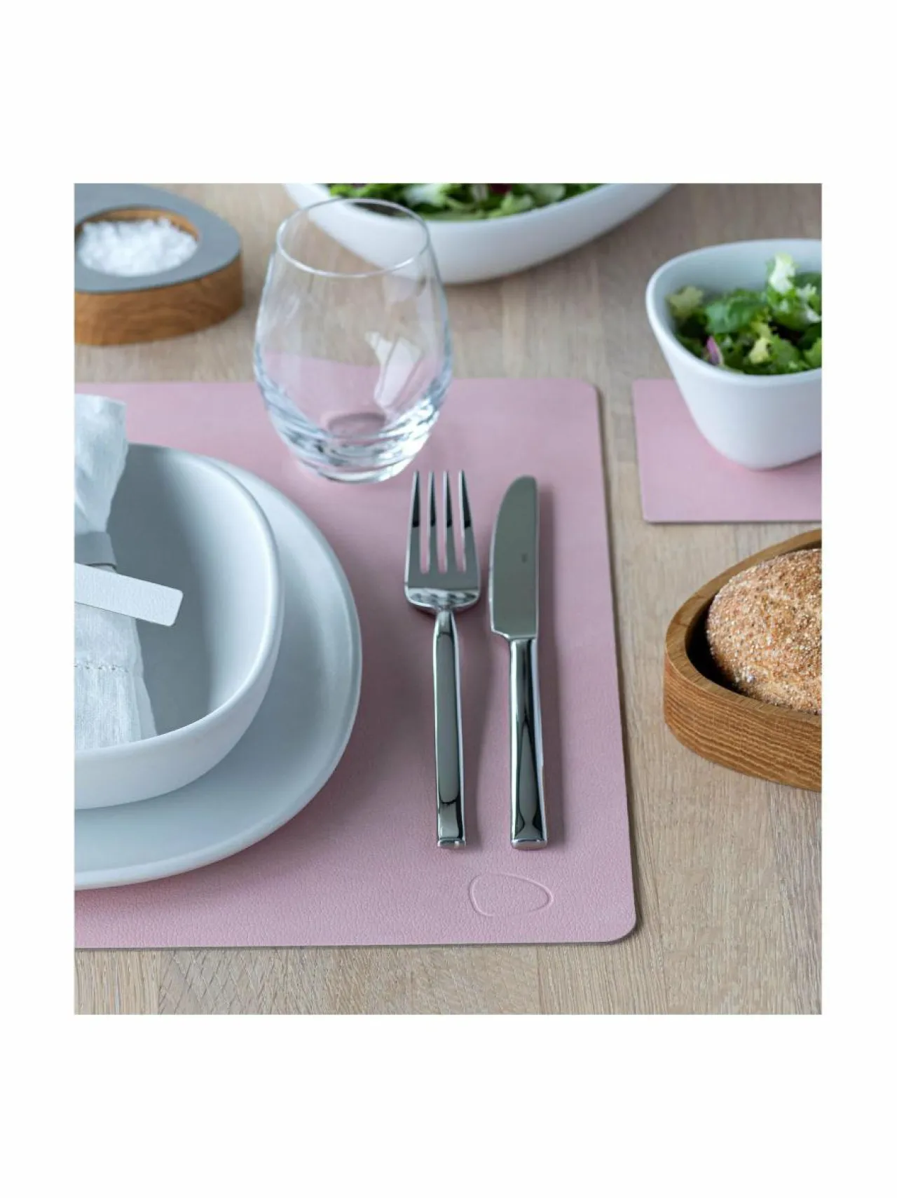 Keittiö- & Kattaustekstiilit|Lind DNA Square L Nupo -nahkatabletti ROSE