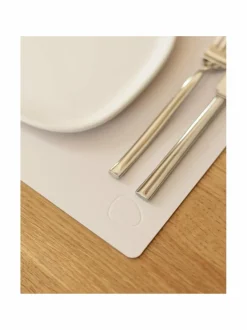 Keittiö- & Kattaustekstiilit|Lind DNA Square L Nupo -nahkatabletti OYSTER WHITE