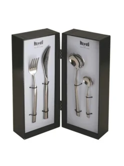 Aterimet & Tarjoiluvälineet|Mepra Stiria Bronzo Ice aterinsetti 24 osaa