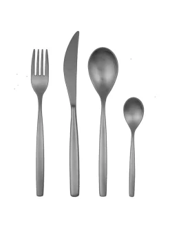 Aterimet & Tarjoiluvälineet|Mepra Stiria Oro Nero Ice aterinsetti 24 osaa