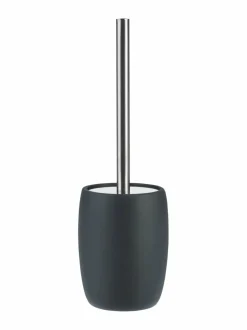 Kylpyhuonetarvikkeet|Casa Stockmann Stone-wc-harja ja teline MUSTA