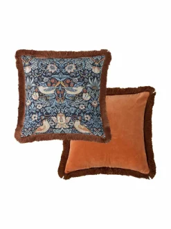 Sisustustyynyt|William Morris At Home Strawberry Thief -sisustustyyny 50 x 50 cm 14 BLUE