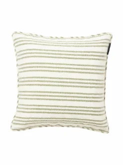 Sisustustyynyt|Lexington Stripe Structured -pellavasekoitetyynynpäällinen, 50 x 50 cm 1800-SH25 WHITE/GREEN