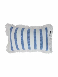 Sisustustyynyt|Lexington Striped Fringe -sisustustyyny 30 x 50 cm WHITE/SEA BLUE