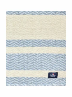 Keittiö- & Kattaustekstiilit|Lexington Striped Herringbone -puuvillatabletti 40 x 50 cm 5600-PL10 BLUE/WHITE