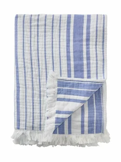 Huovat & Päiväpeitot|Lexington Striped-peite WHITE/BLUE