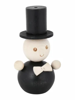 Koriste-Esineet|Aarikka Sulhanen-koriste 6 x 11 x 5 cm BLACK