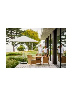 Puutarhakalusteet & Pehmusteet|Cane-Line Sunshade- kallistettava aurinkovarjo HOPEA, VAALEANHARMAA