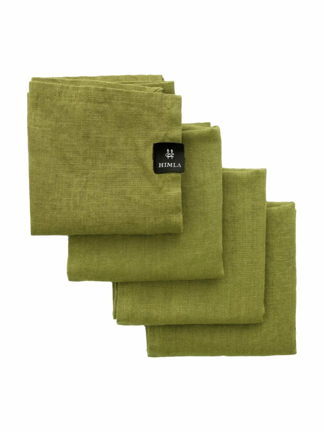 Keittiö- & Kattaustekstiilit|Himla Sunshine-pellavalautasliinat 4 kpl GREENERY