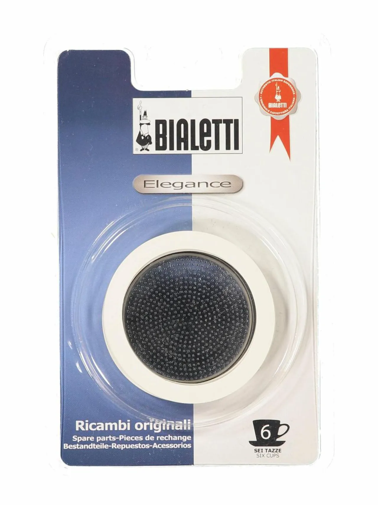 Tee, Kahvi & Vesi|Bialetti Suodatinlevy + tiivisterengas 6 kupin keittimeen VALKOINEN/TERÄS