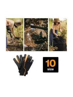 Työkalut|Fiskars Suojakäsineet BLACK