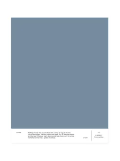 Maalit|Cover Story Sävymalli 018 ERNEST - warm mid blue