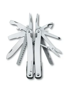 Retkeilytarvikkeet|Victorinox Swiss Army Knives SwissTool Spirit X nahkakotelossa ROSTERI